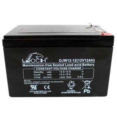 Batteria Leoch DJW12-12 12V12Ah Batteria al piombo acido per la comunicazione e il backup duraturo