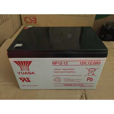 Batteria a piombo acido duratura Yuasa NP12-1212V12AH per energia di emergenza e comunicazioni