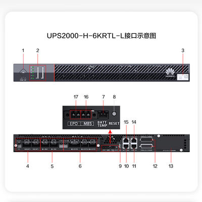 Huawei UPS2000-A-6KTTL-TT 6KVA-6KW Batteria esterna per rack da 19 pollici e on-line