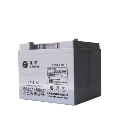 Larghezza 165 mm Sacred Sun SP12-40 Batteria al piombo acido 12V40Ah per sistema di comunicazione