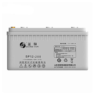 Sacred Sun SP12-200 12V200Ah Batteria al piombo acido per sistema di allarme di potenza Larghezza mm 234