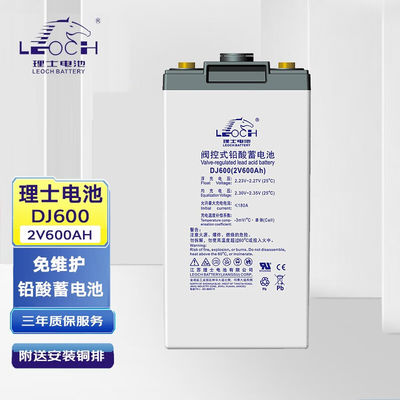 2V600Ah Leoch batteria DJ600 per sistemi di accumulo di energia solare UPS Power Communication