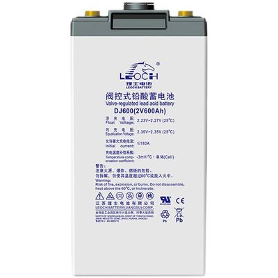 2V600Ah Leoch batteria DJ600 per sistemi di accumulo di energia solare UPS Power Communication