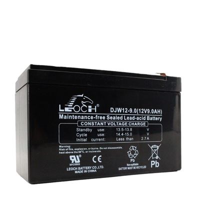 Contenitore ABS robusto Batteria Leoch DJW12-9.0 12V9Ah per sistema di alimentazione della sala macchine UPS