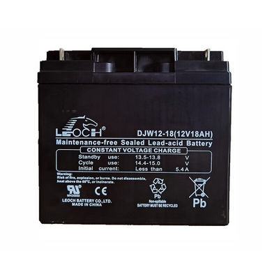Batteria Leoch di lunga durata DJW12-18 12V18Ah per sistema di allarme di energia solare